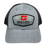 Red Gallow Woven Patch on Heather/Gray Hat - hat-rp-heather/gray