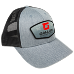 Red Gallow Woven Patch on Heather/Gray Hat - hat-rp-heather/gray