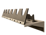 Hybrid Handgun Shelf Hanger - 6 Handguns - HGSH-HY-6.1