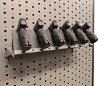 Hybrid Handgun Shelf Hanger - 6 Handguns - HGSH-HY-6.1